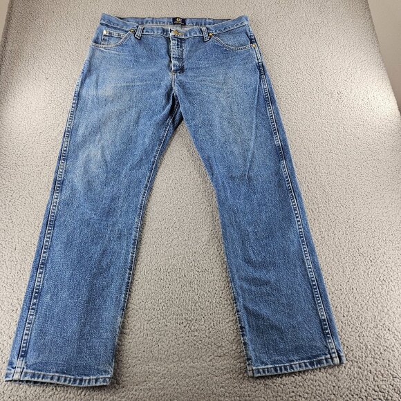 Wrangler Jeans Mens 36x30 Blue 47MWZ Cowboy Cut Rodeo Chore Rancher - Picture 2 of 15
